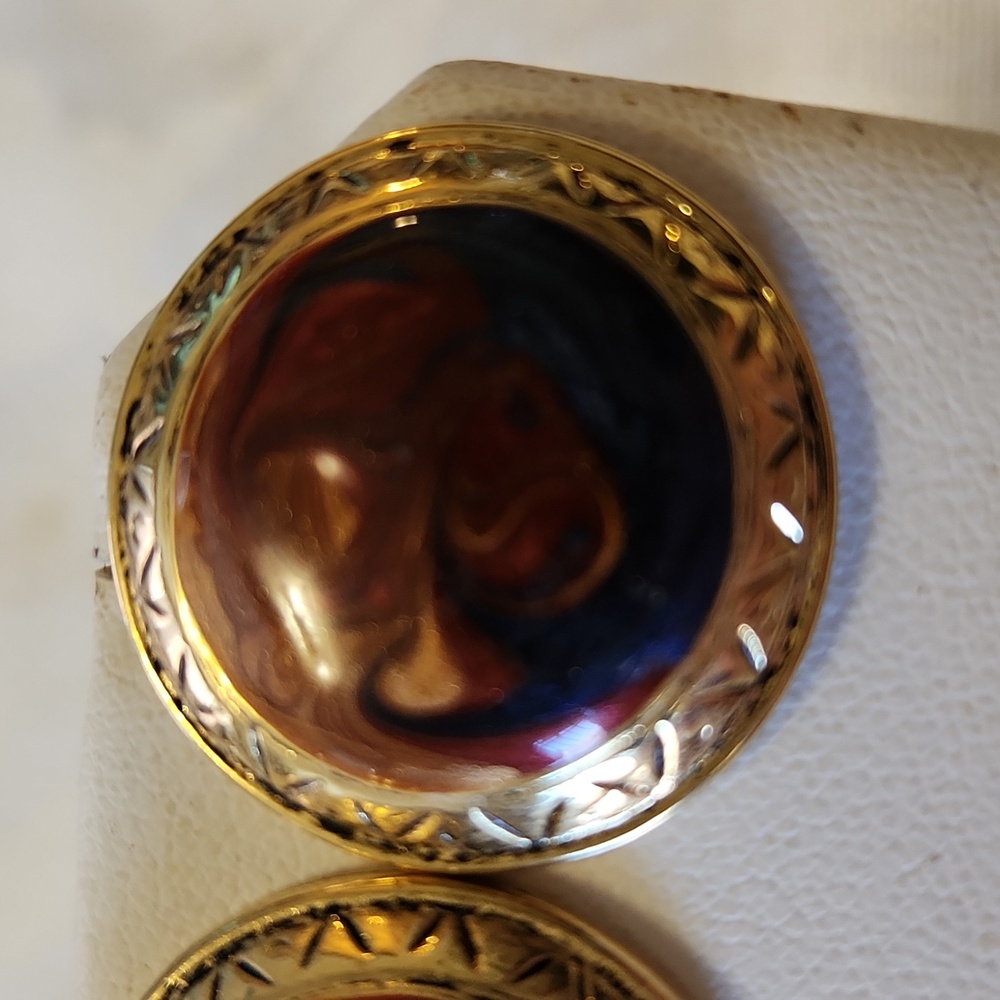 Swirled Enamel Earrings